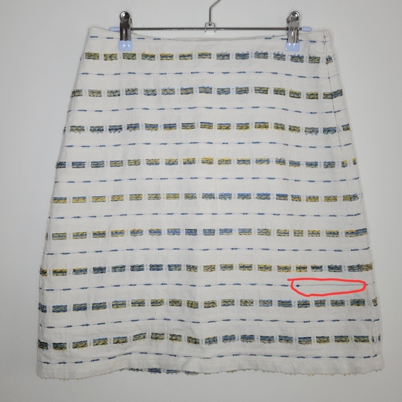 LOFT Bohemian Boucle A-Line Midi Skirt Size 2 /‎ 28 inch - Picture 3 of 11